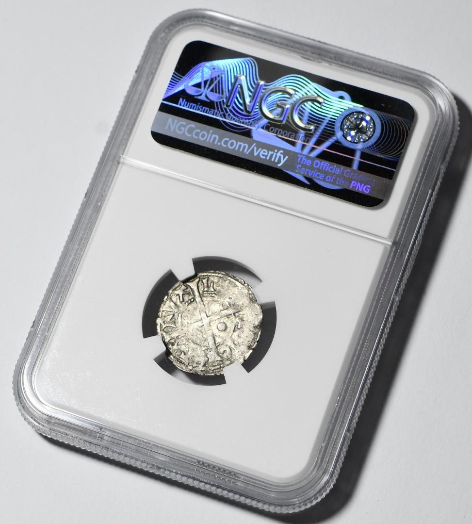 【古代銀貨】リボニア1471～1483年　1シリング銀貨　XF45