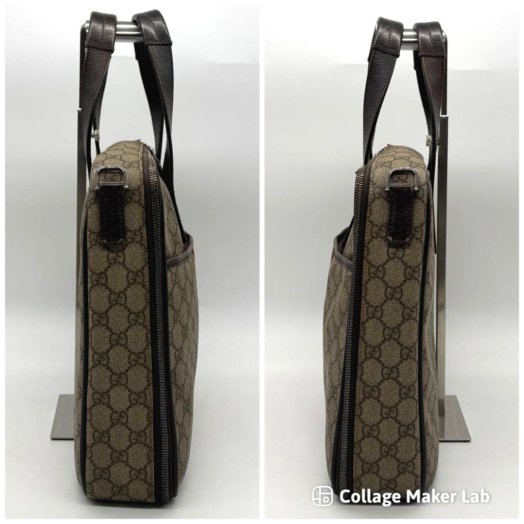 グッチ ビジネスバッグ ハンドバッグ GGスプリーム　シェリーライン　A4収納可