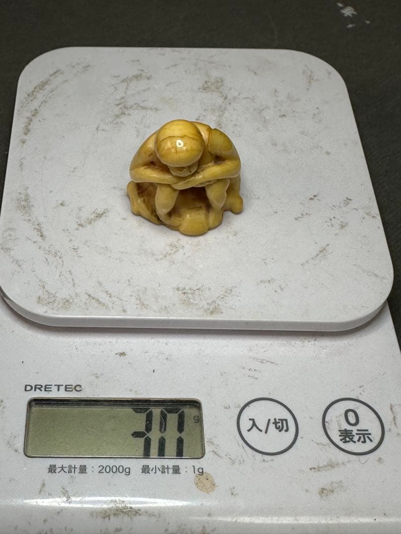 極上　根付　印鑑　天然素材　アンティーク　和彫　置物　骨董　飾り物　古美術品