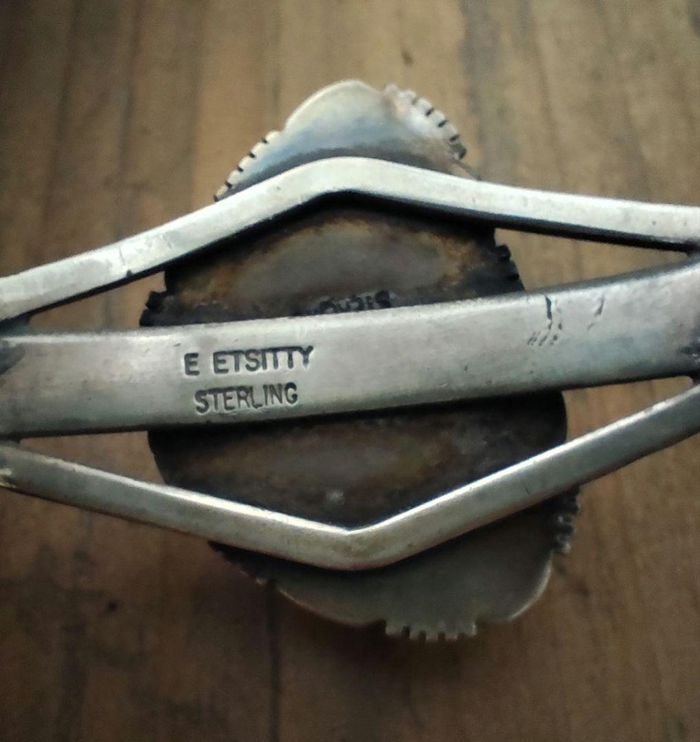 ナバホ族 STERING ターコイズ シルバー バングル インディアンジュエリー