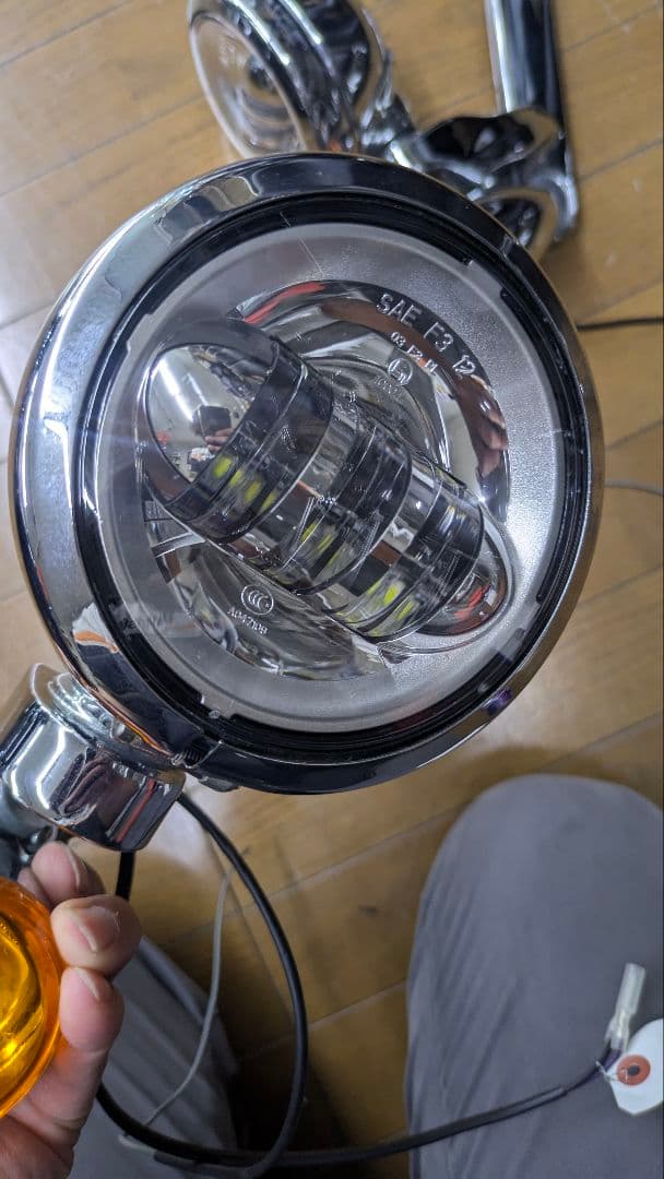 ハーレー純正　補助ライトキット　スイッチバック用　FLD　左右セット