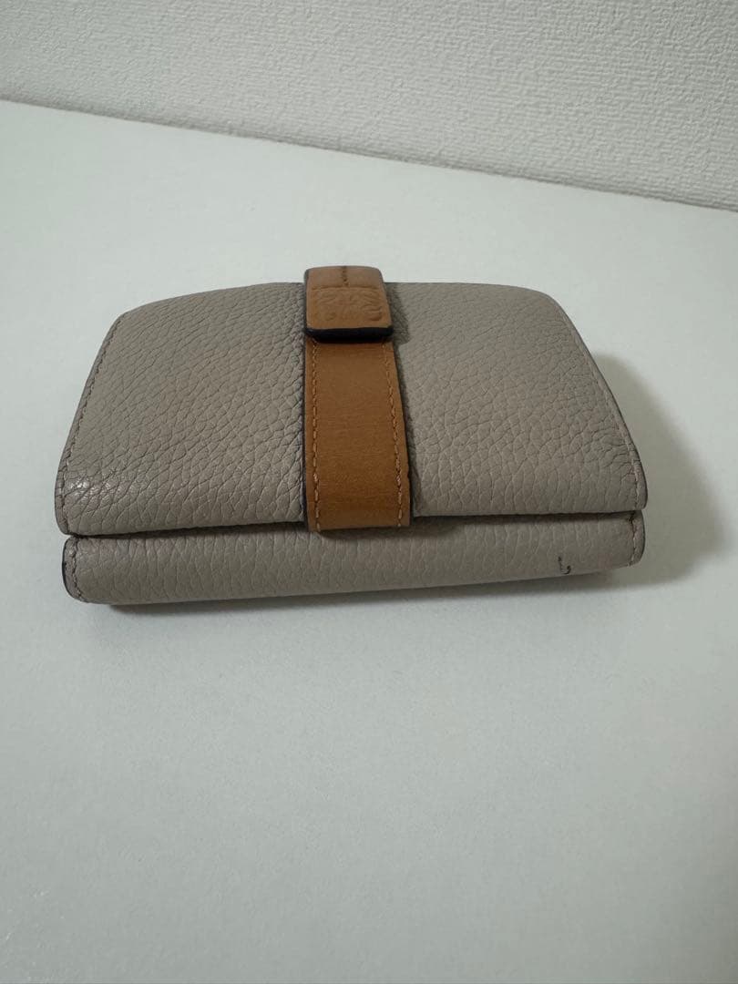 LOEWE 三つ折り財布 ベージュ/オレンジ