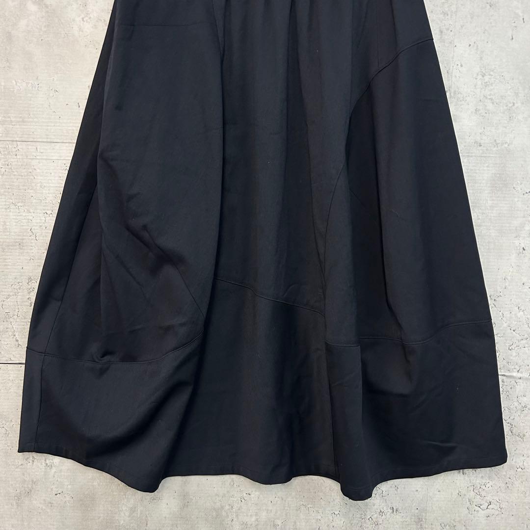 CRESCENT DUO スカート フレア ポケット ウエストリブ ネイビー