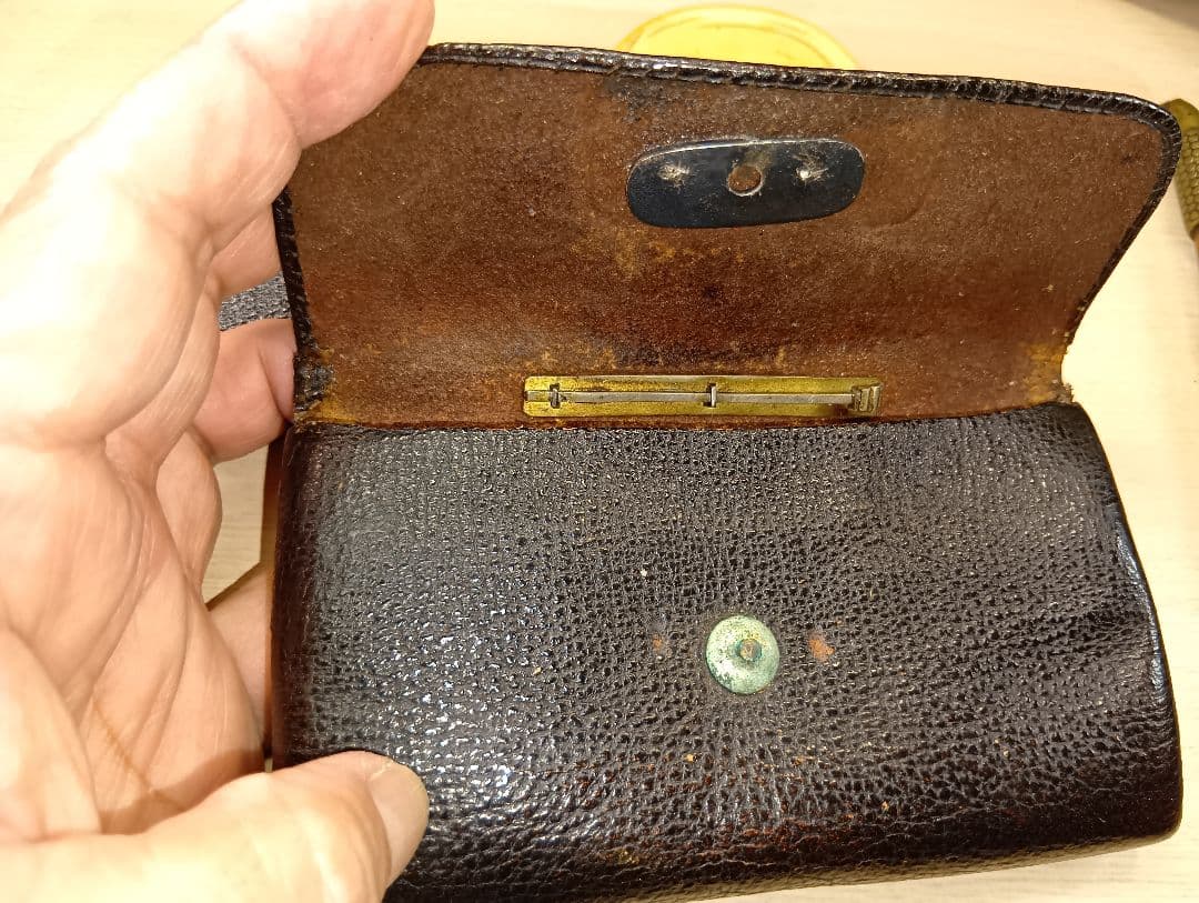 煙草入／猫前金具／美品根付／真鍮煙管