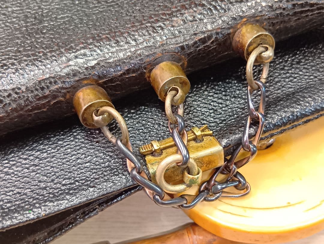 煙草入／猫前金具／美品根付／真鍮煙管