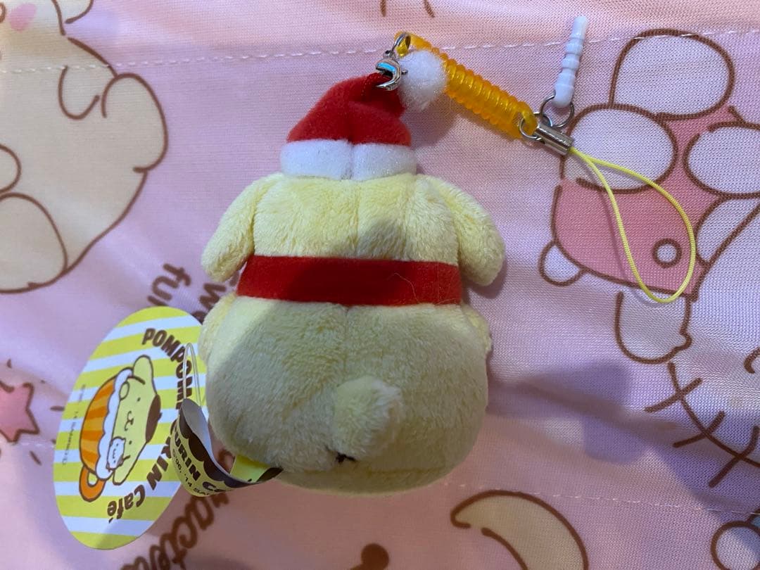 ［新品レア］ポムポムプリン　サンタマスコット　ポムポムプリンカフェ☆セール✨