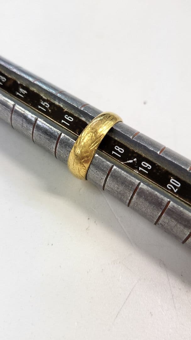 ♡リサズクラブ♡専用　純金 k24 梅鶴松 甲丸リング 5.35g