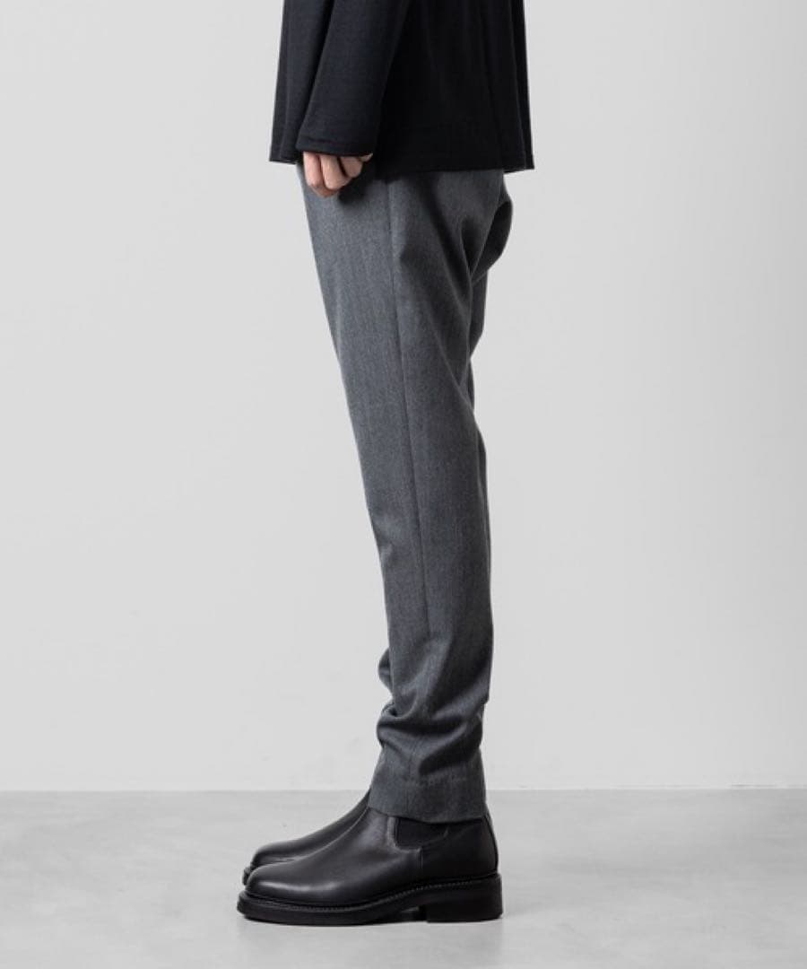 ato アトウ サルエルパンツ クラシックウール グレー 46