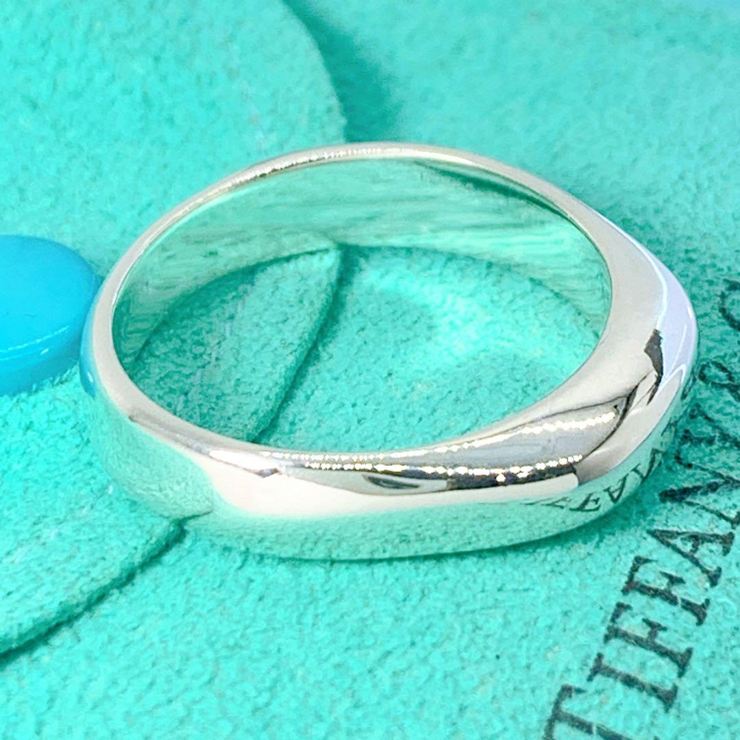 美品 ティファニー ナイフエッジ リング 約19号 シルバー925