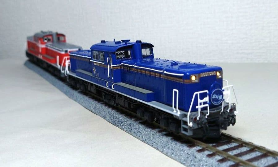 KATO　HOゲージ　DD51北斗星色＆一般色　2両セット　加工有りジャンク品