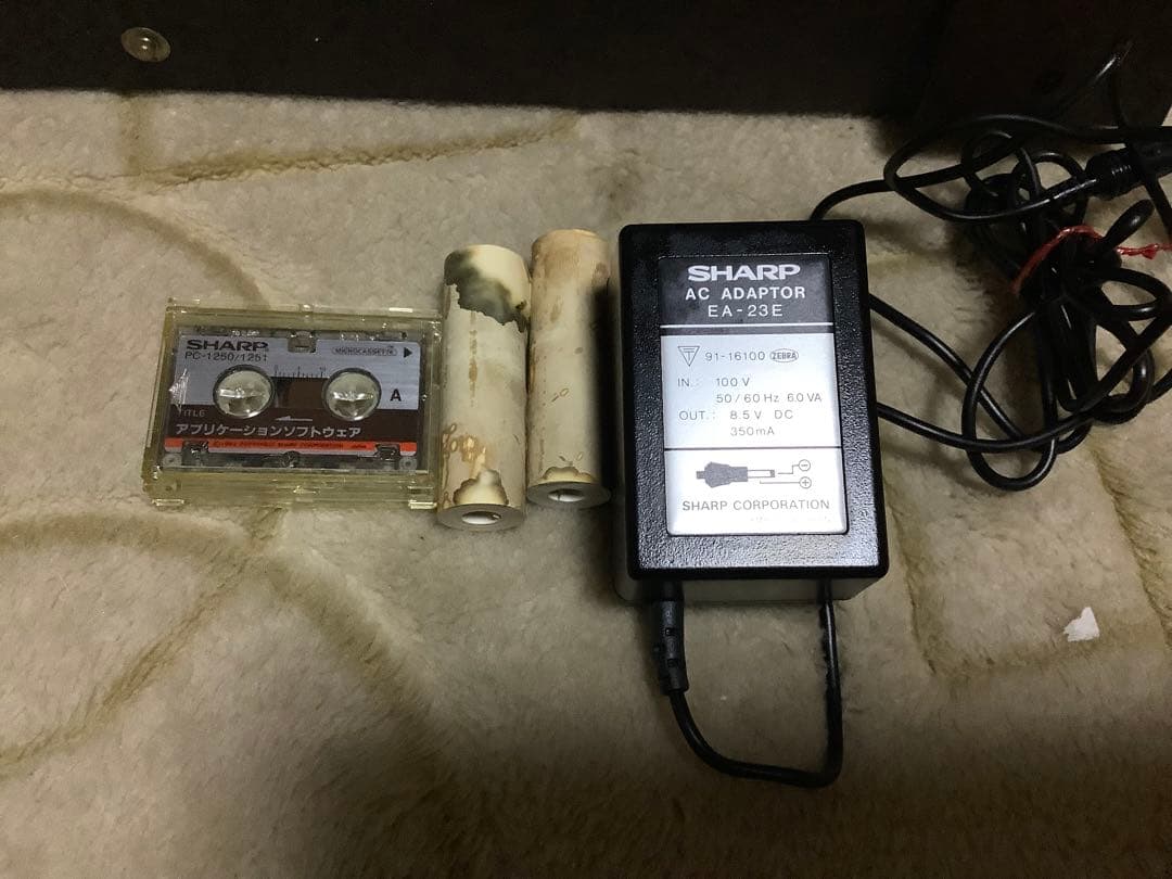 SHARP CE-125(プリンタ/マイクロカセットレコーダー) 通電確認済