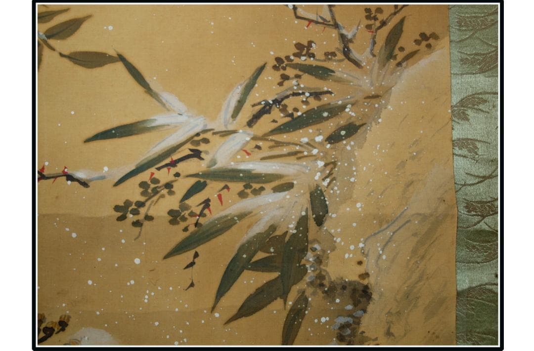 日本時代の掛け軸その肉筆保証　激安骨董品　※江戸鎌倉平安 X1066C16-8