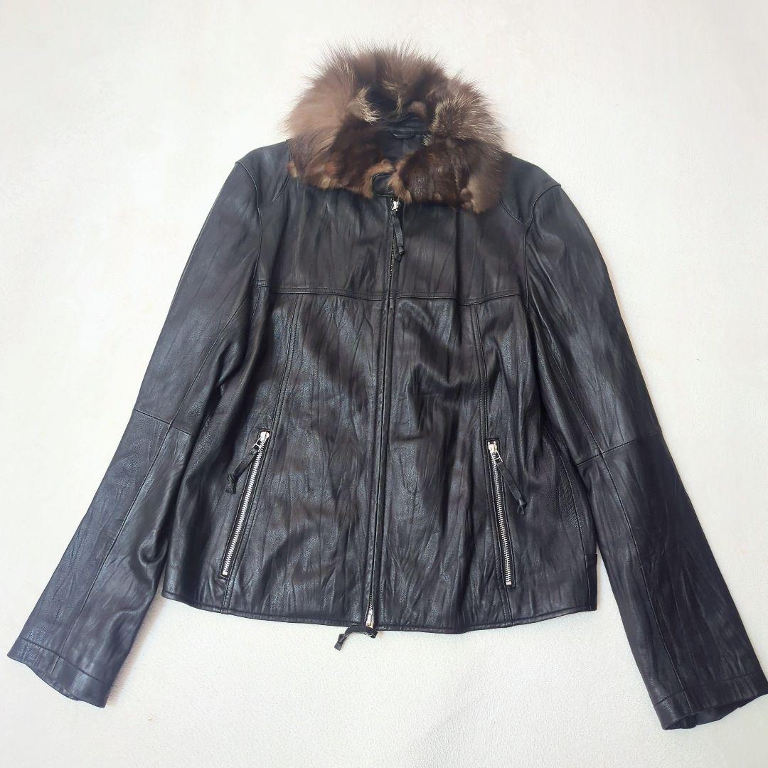 00's OLD UNIQLO オールド ユニクロ ラムレザー ジャケット XL