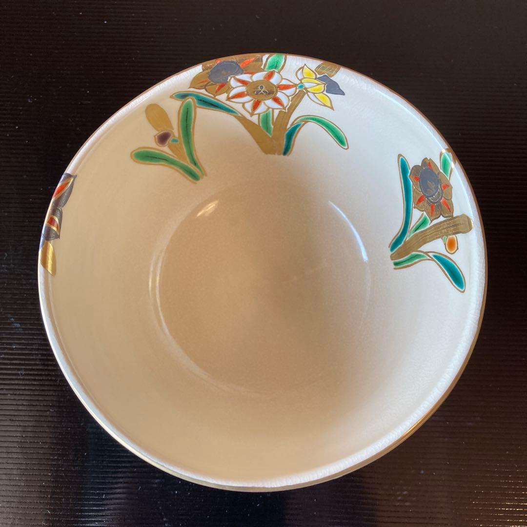 茶道　茶碗　色絵　京焼水仙之図　最後のお値引