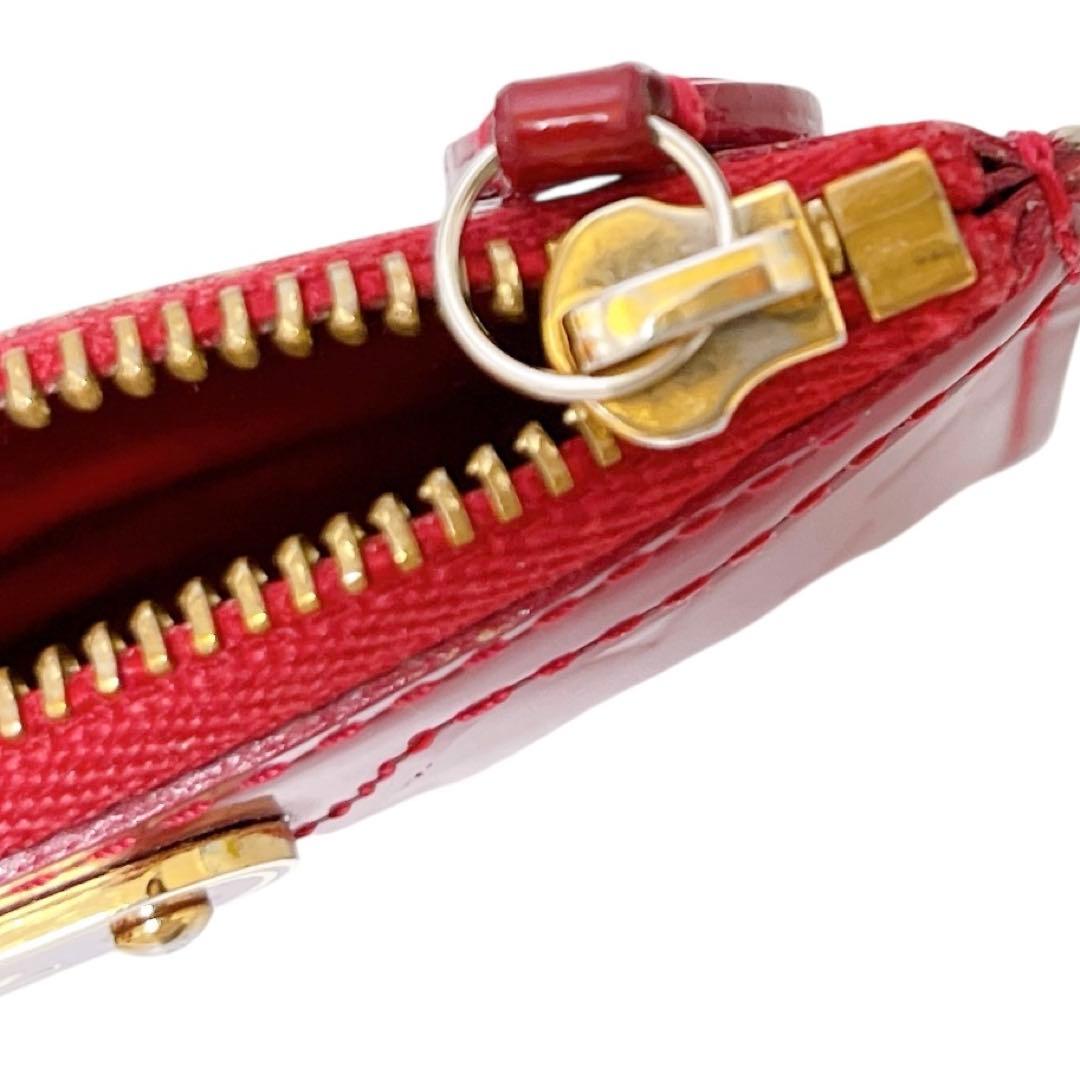 ルイヴィトン ヴェルニ ポシェットクレ ワイン CA3089 キーケース