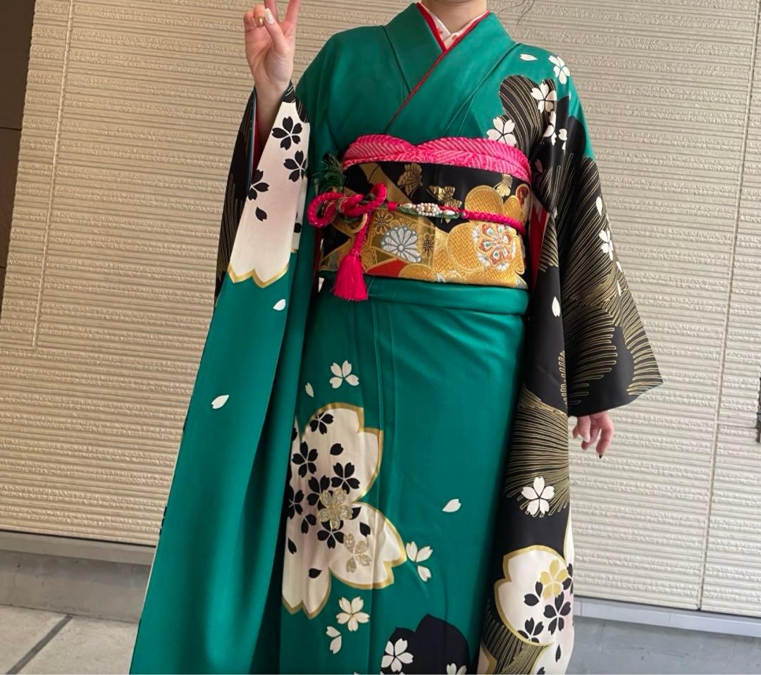 振袖セット一式緑