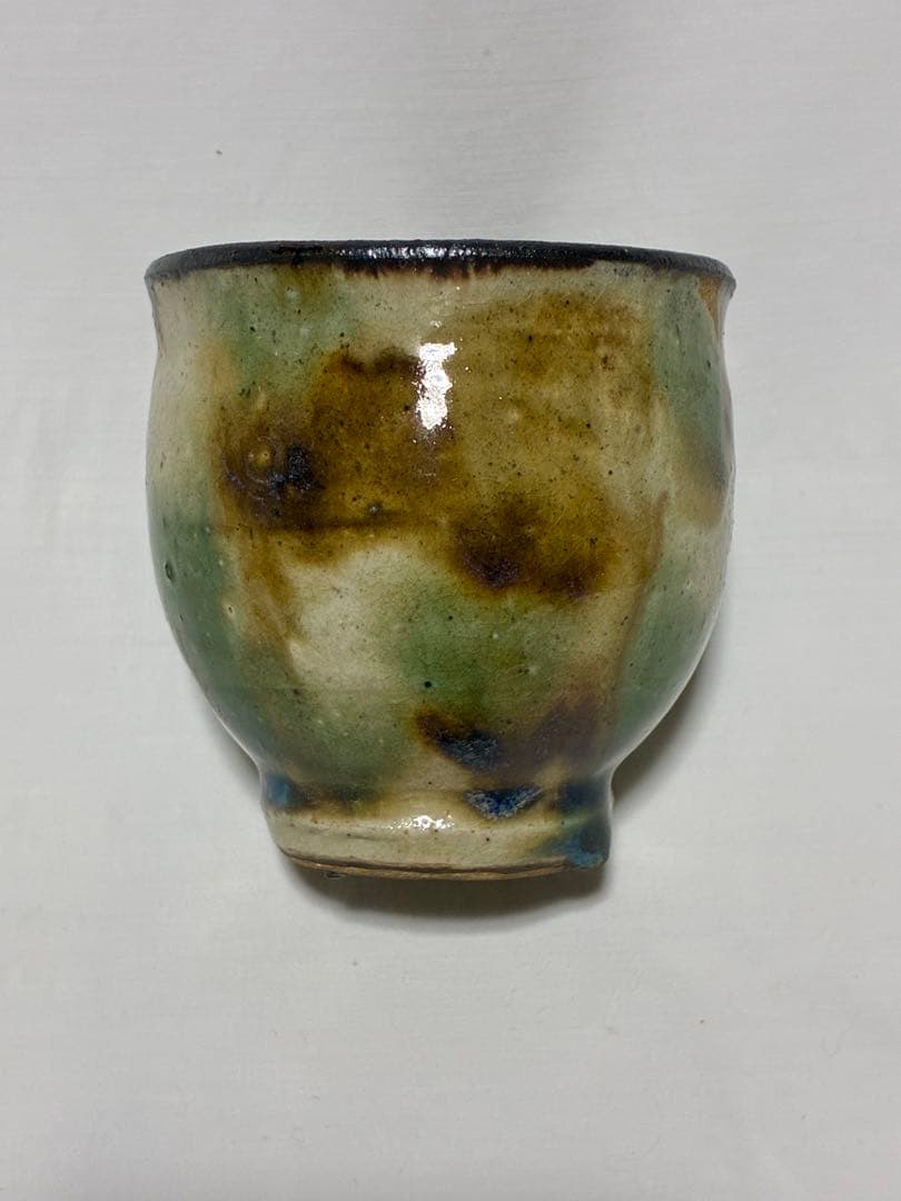 金城次郎　壺屋時代　三彩湯呑み　ぐい呑み　酒器 やちむん　民藝　人間国宝
