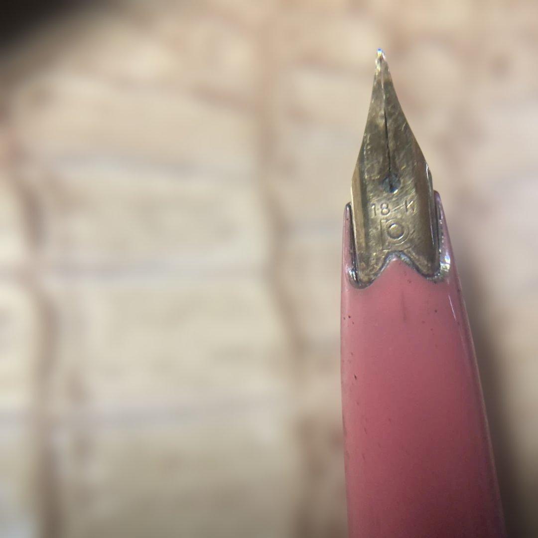 ( ´ ▽ ` )ノ18金ニブとか昔の万年筆なんだけど 書けるか分からないなぁ〜