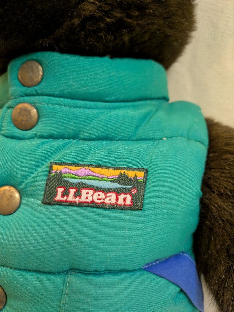 llbean teddy bear コラボ　ぬいぐるみ　ダウンベストベア 90s