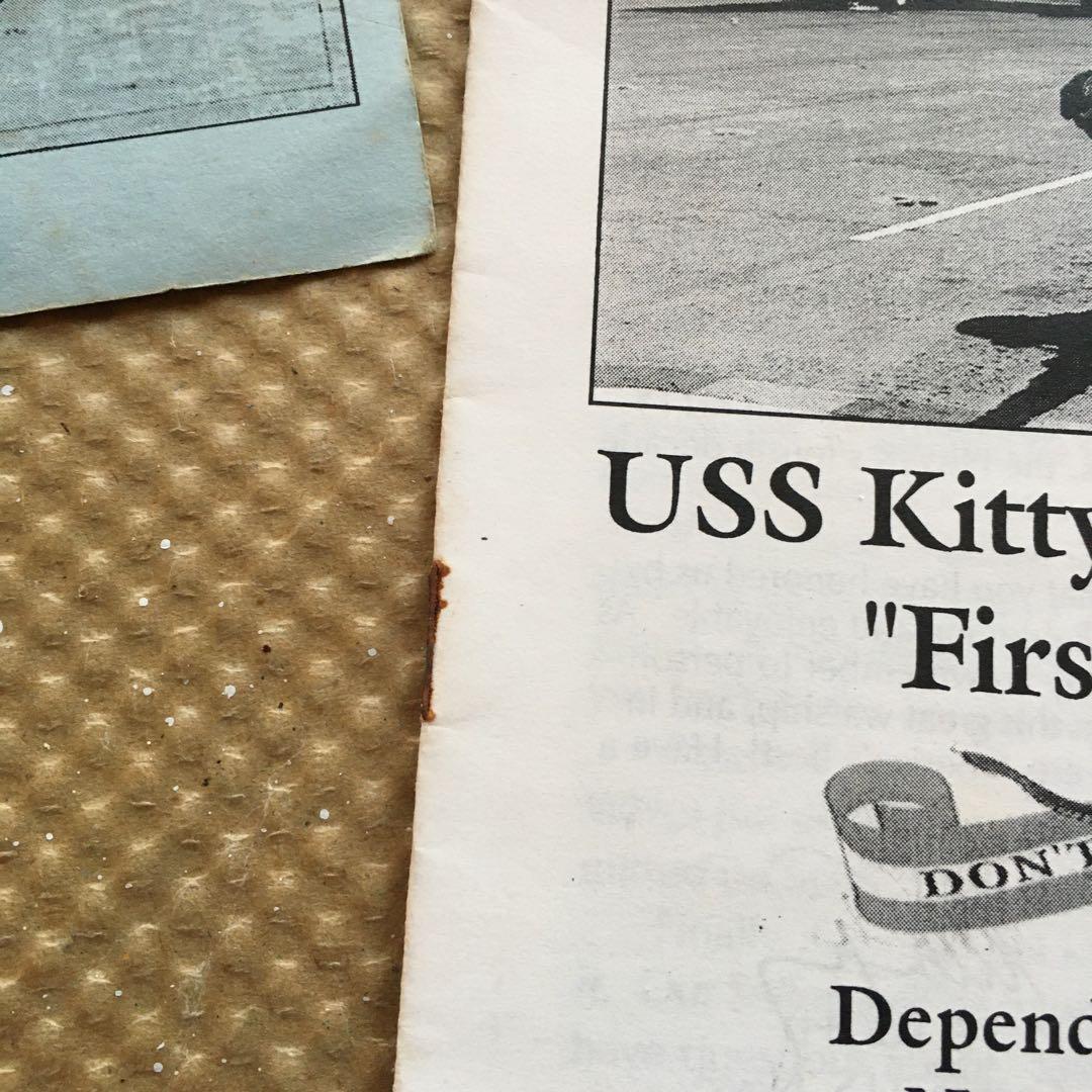 0536 空母 キティホーク CV63 乗艦券 、冊子 1999年11月12日