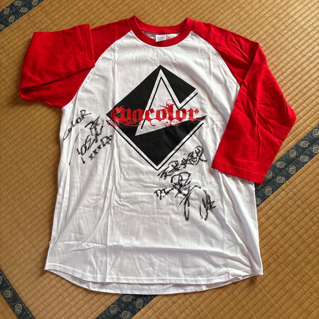 COLOR Tシャツ　LUCYサイン　TOSHIサイン　EVACOLOR XL