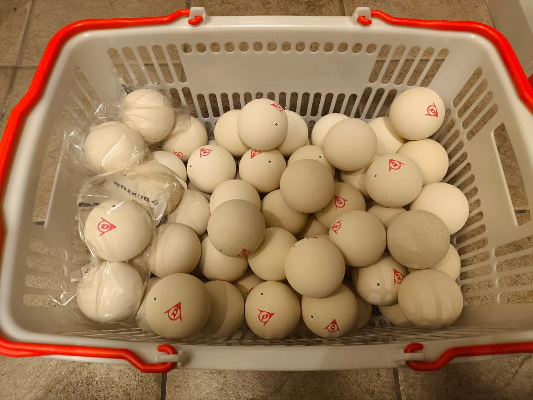 ダンロップ公認球　71球　数回使用　ソフトテニス