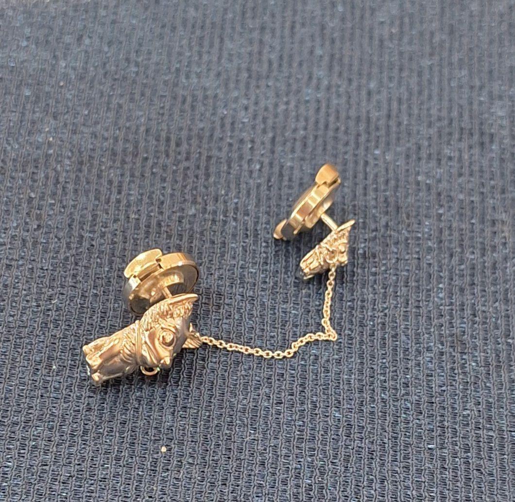 K18WGちわわブローチ