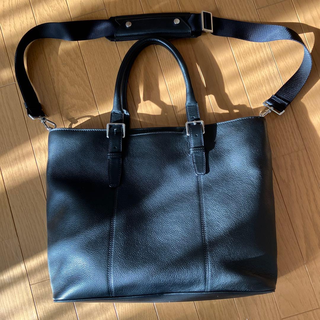 COLE HAAN ブラック ビジネスバッグ