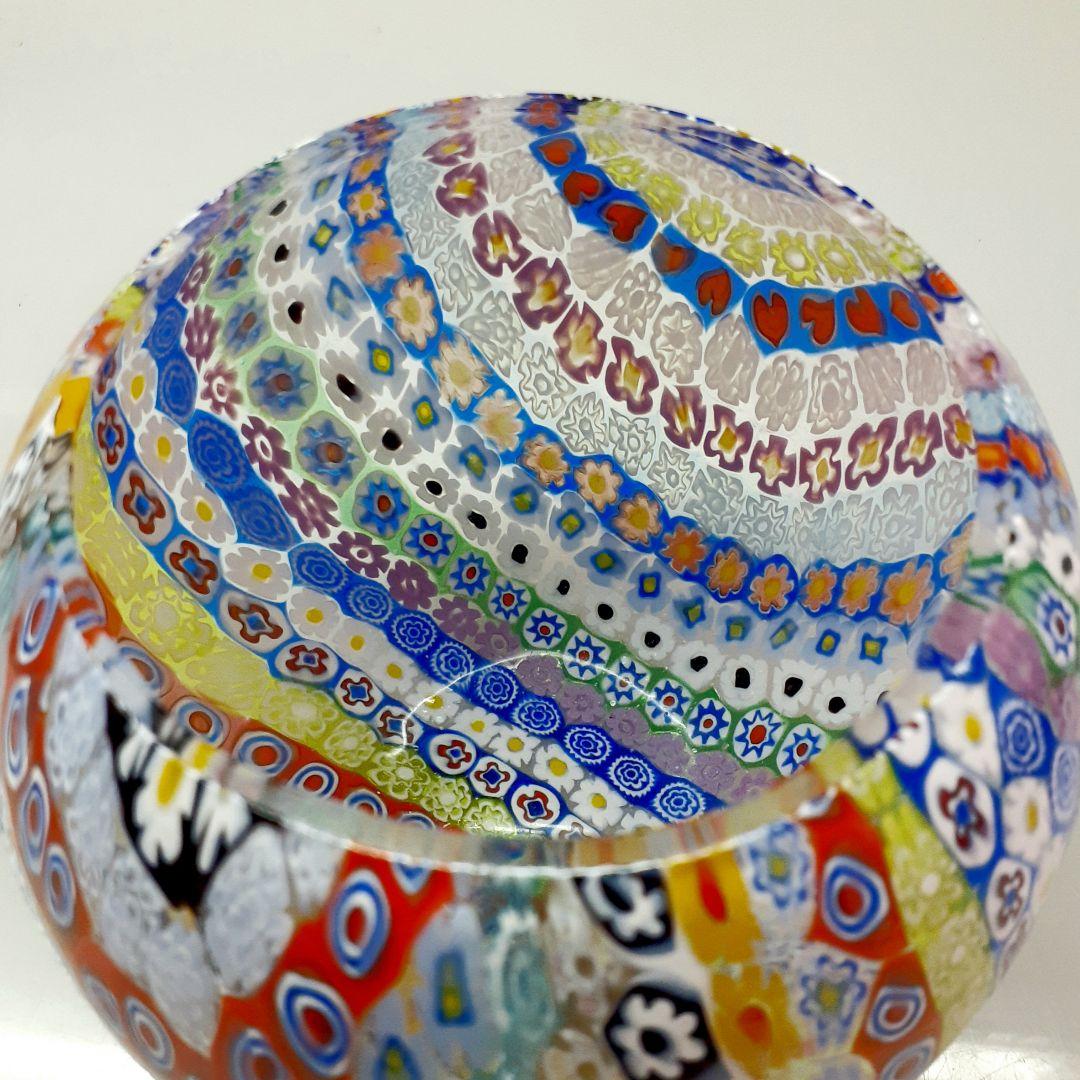 MURANO GLASS ミルフィオリ ボール 花器 花瓶