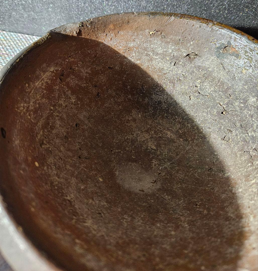 16～17世紀　古南蛮　南蛮焼締　片口擂鉢形　菓子鉢　灰器　花入れ　花器　古琉球