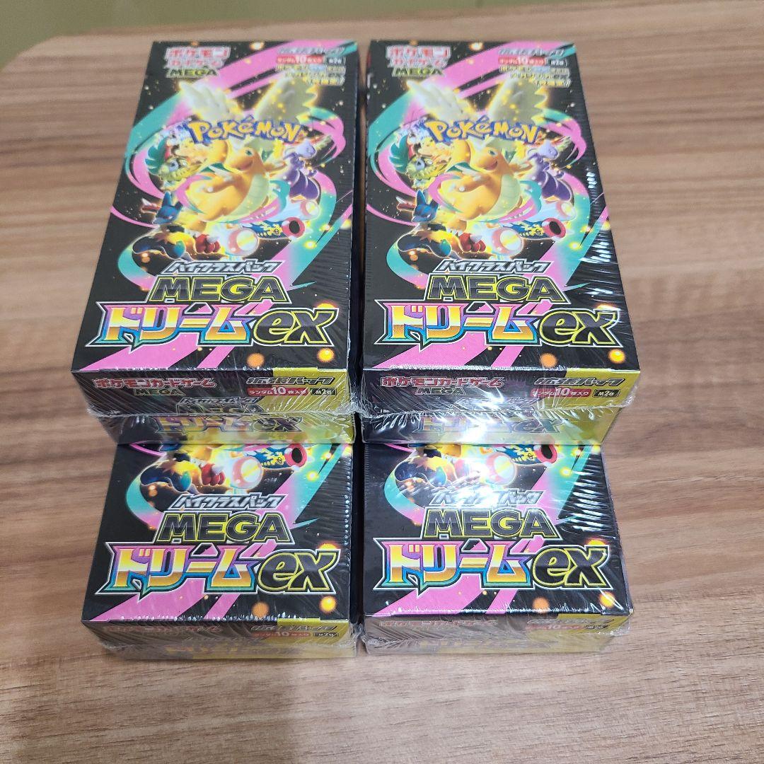 ポケモンカード　メガドリームex　シュリンク付　４BOX