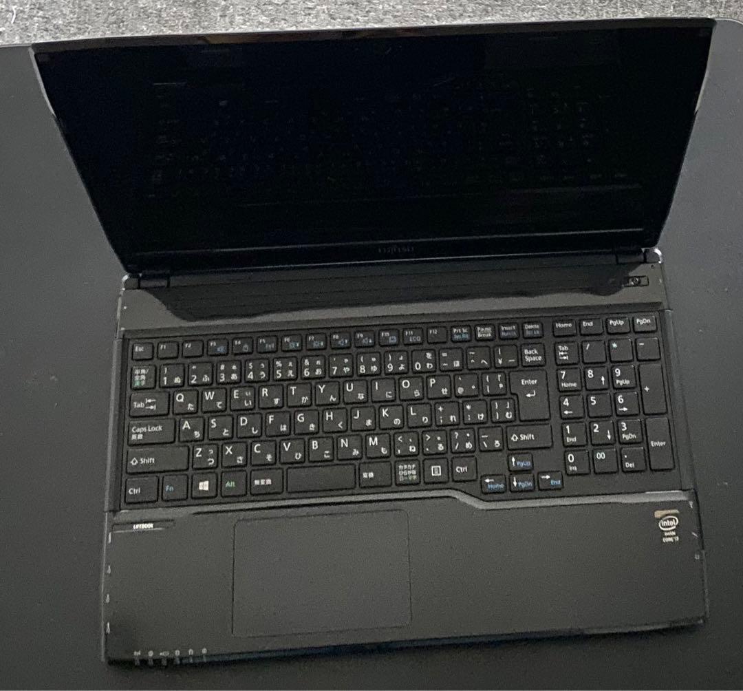 富士通 ノートパソコン windows11 WA1 /S 黒 オフィス付き