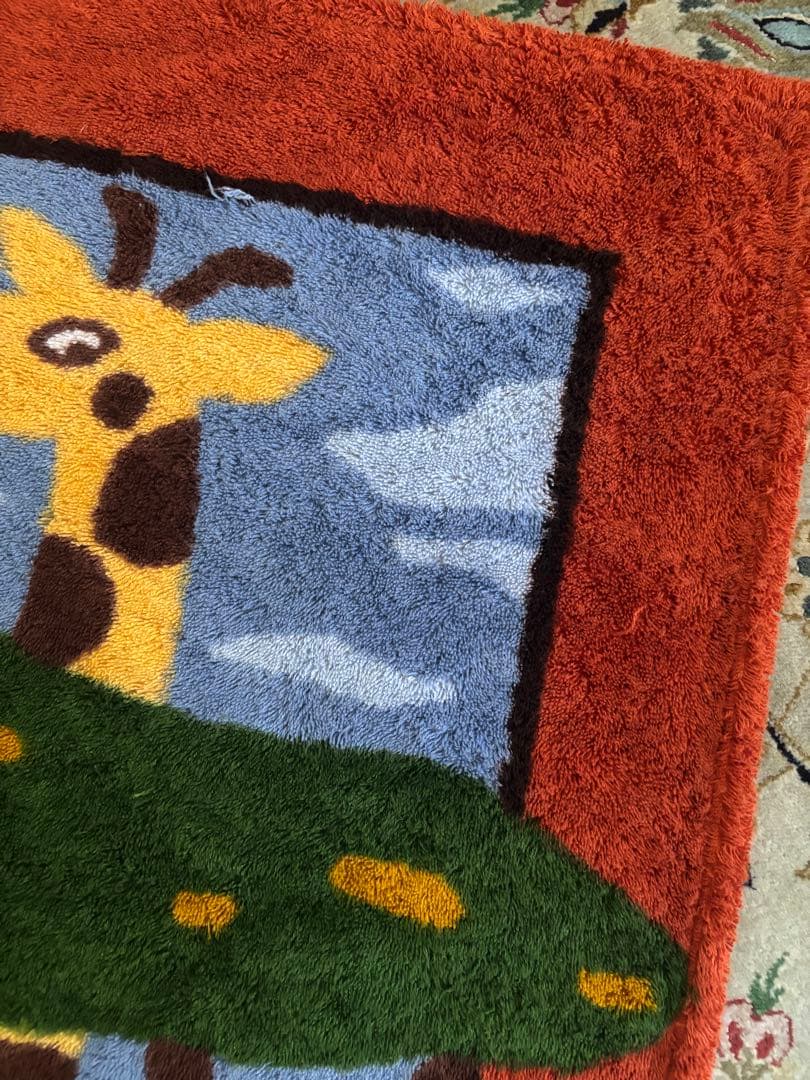 HERMES キリンデザイン バスマット ビーチタオル バスタオル 美品