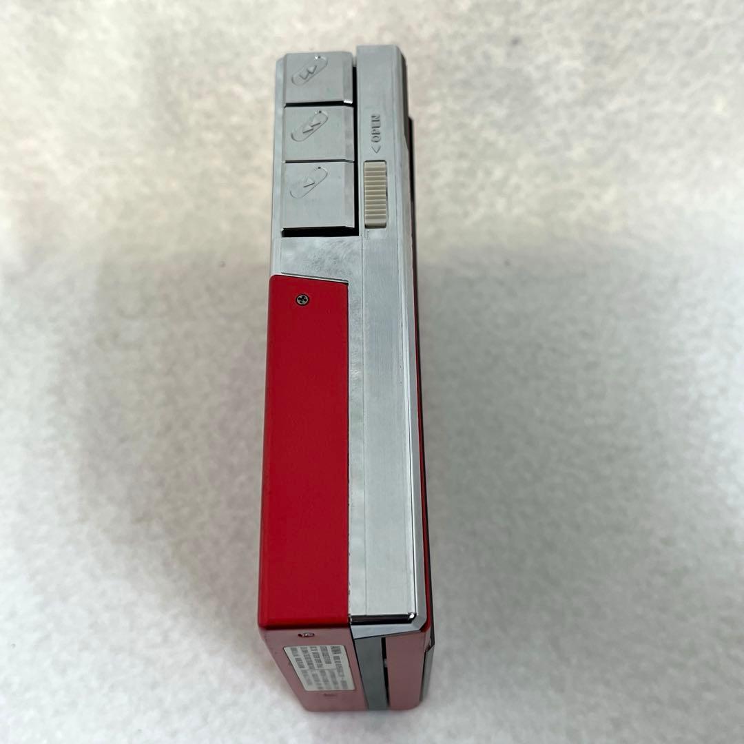 【T】AIWA HS-P55ステレオカセットプレーヤー レッド　カセットボーイ