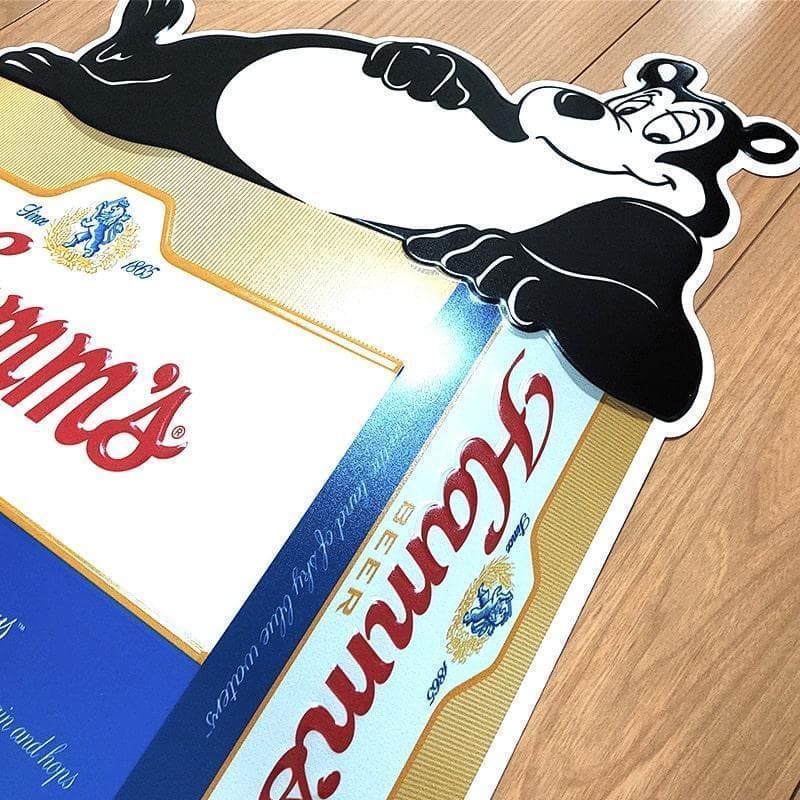 ハムズビール ブリキ看板 可愛い Hamm'sBear インテリア メタルサイン