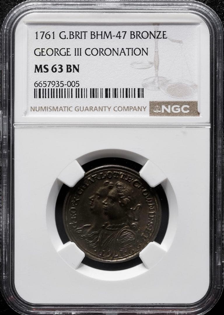 TOP POP⁉️1761年 ジョージ3世戴冠式メダル BHM-47