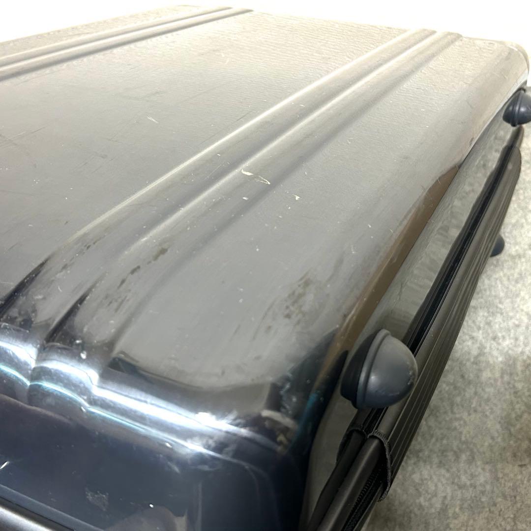 ゼロハリバートン 4輪 キャリーケース グレー系 大容量 傷あり