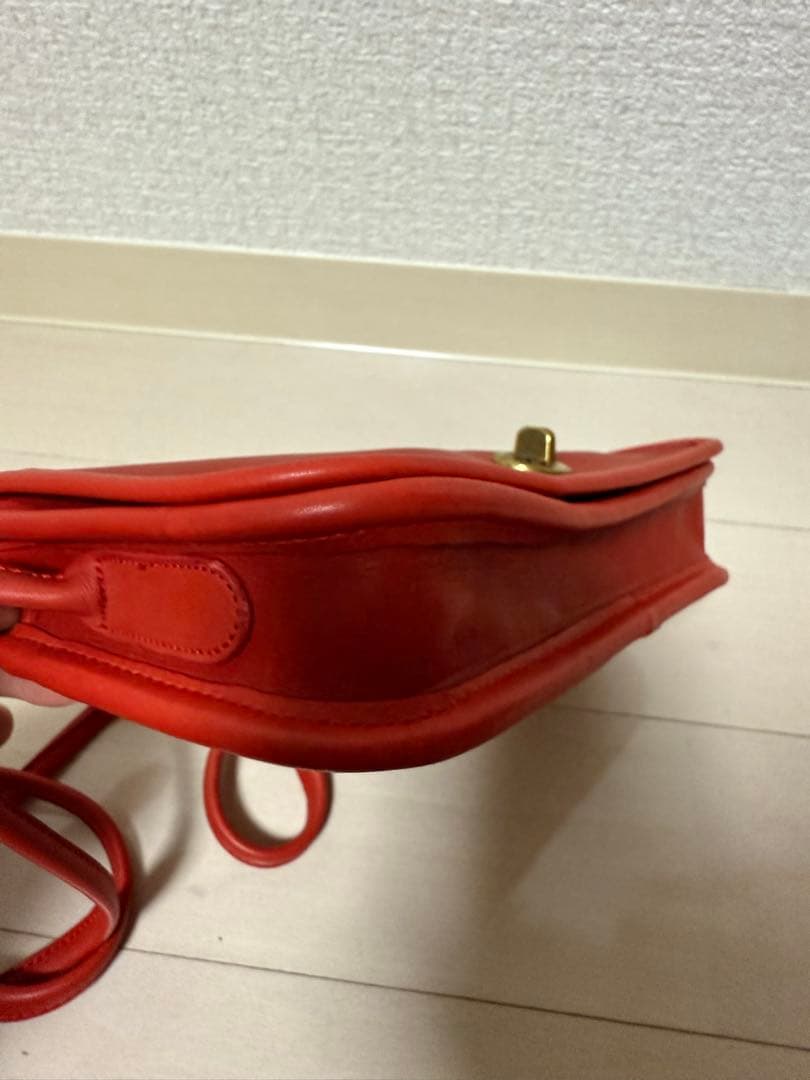 希少 オールドコーチ coach ターンロック ショルダー ミニ 0941 赤
