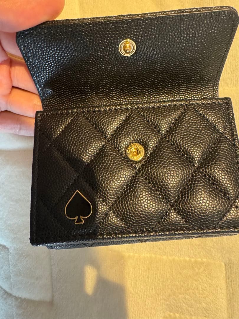 CHANEL　三つ折り財布 スモールフラップウォレット