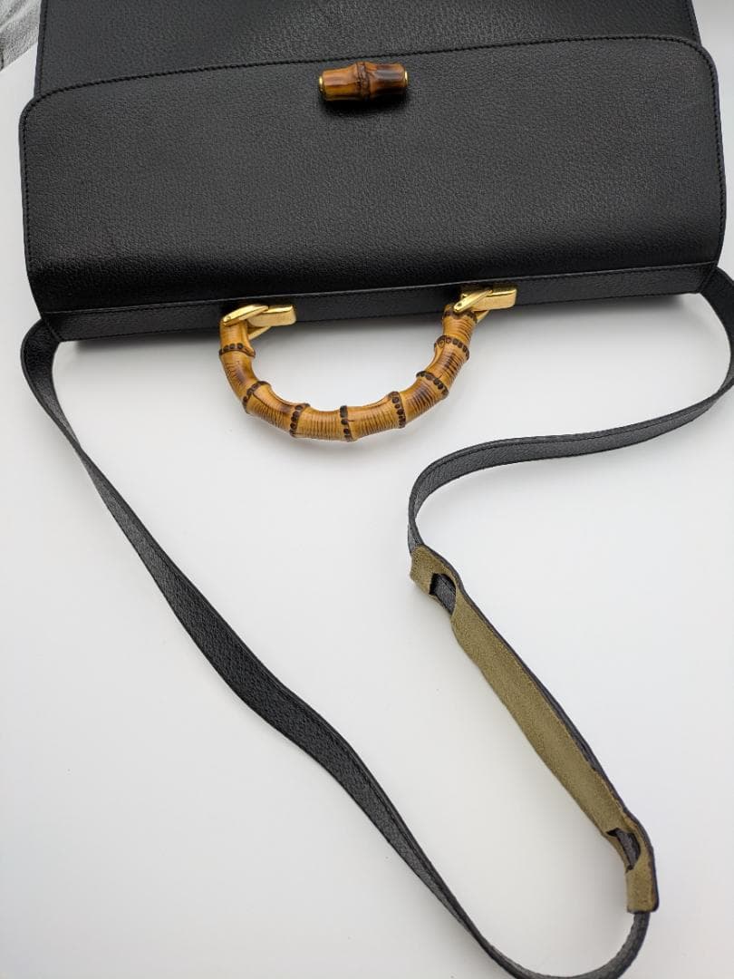 GUCCI　グッチ　ビジネスバッグ　レザー　ブラック　5438