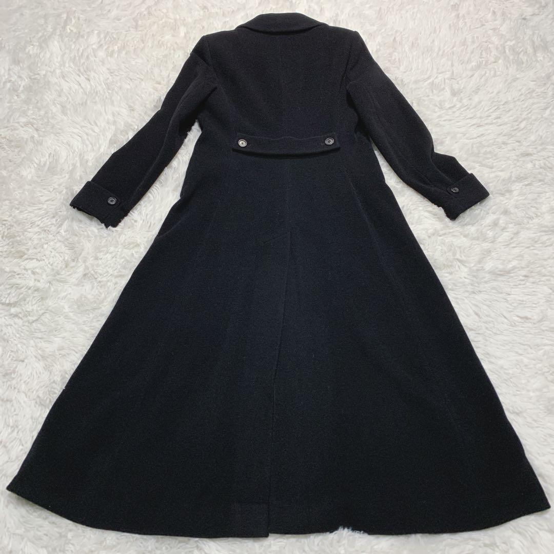 【美品】ローレンラルフローレン カシミヤ混 チェスターコート ロング丈 黒