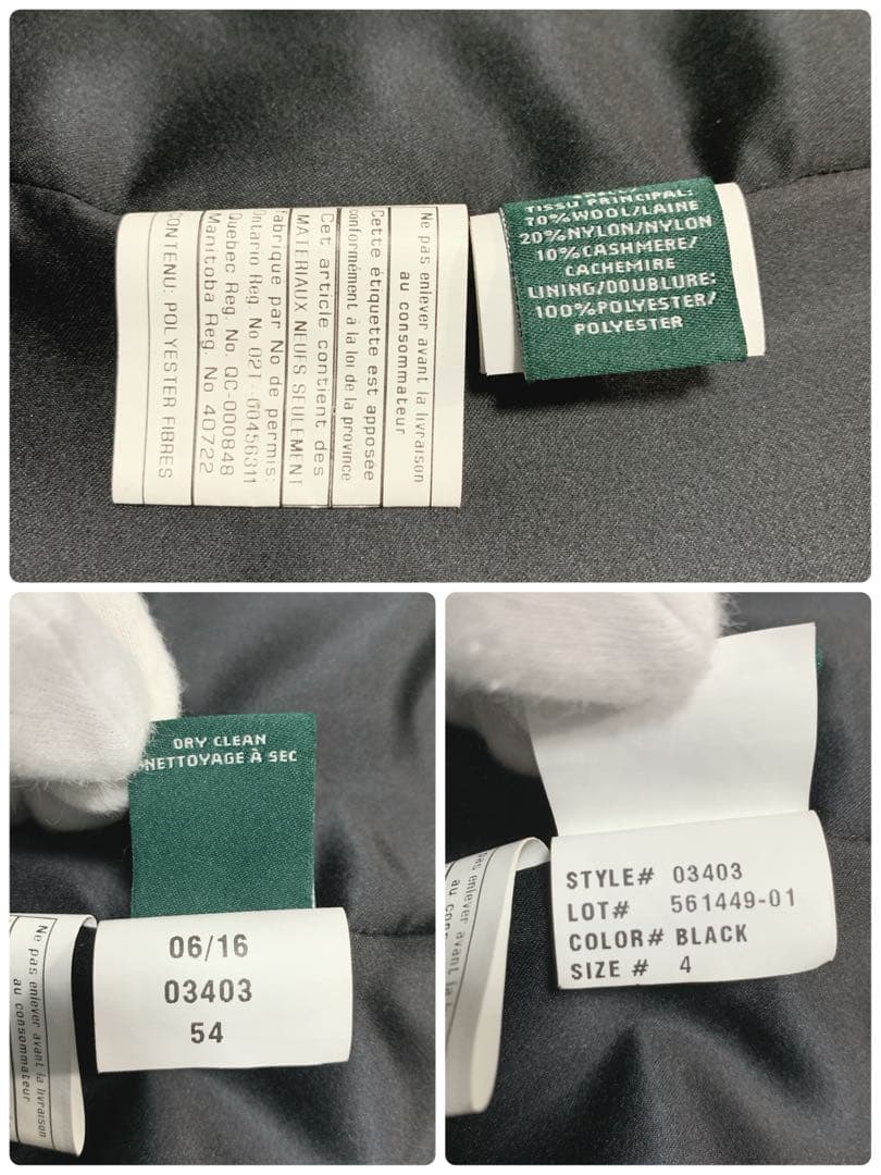 【美品】ローレンラルフローレン カシミヤ混 チェスターコート ロング丈 黒