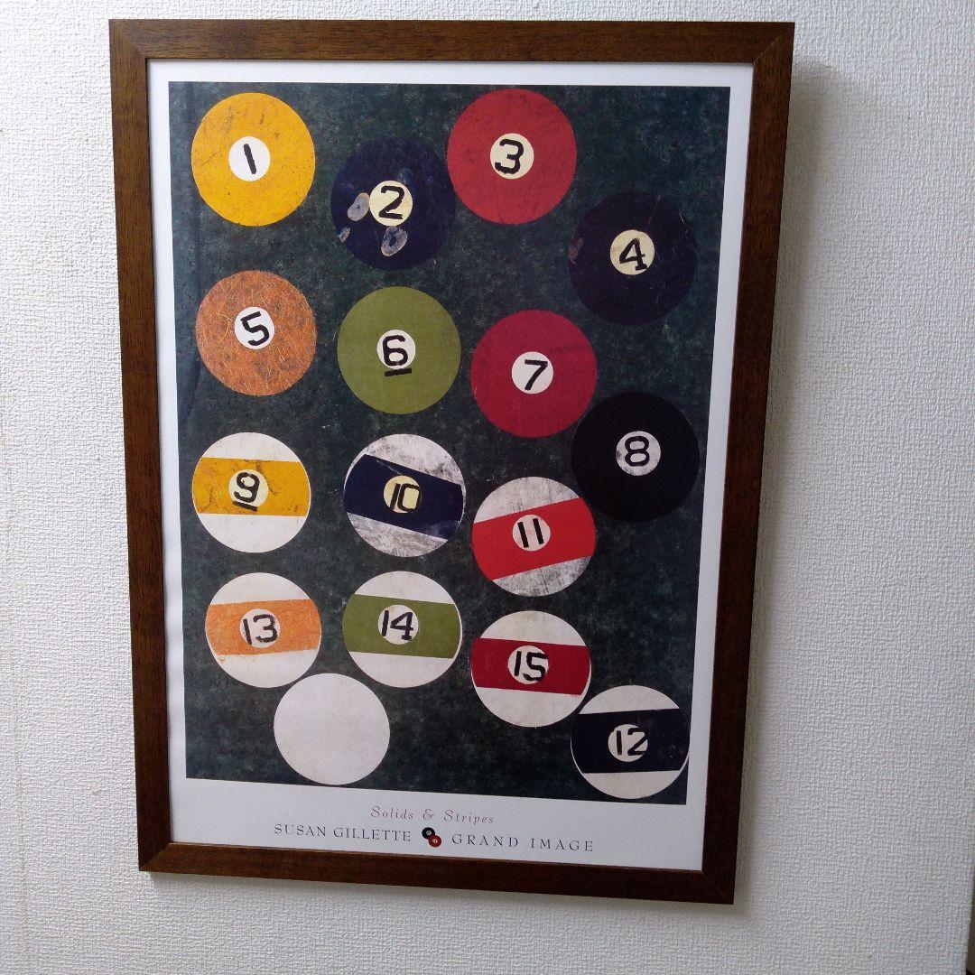 ポスター　立て　特寸法　スーザン　ジレット　額装仕上げ品