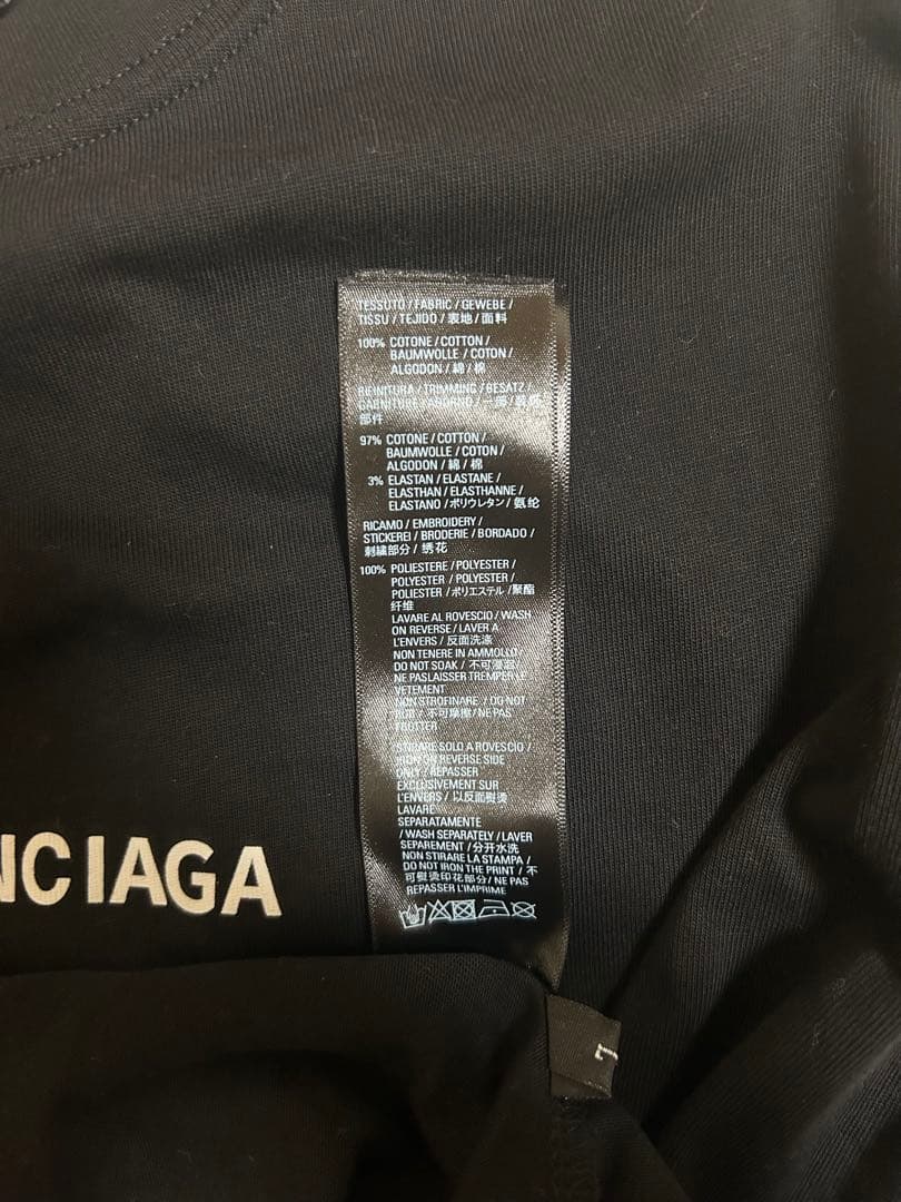 BALENCIAGA バックロゴ　Tシャツ