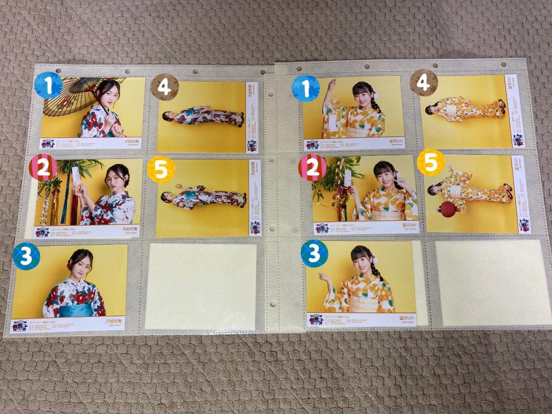 22/7　ナナニジ　夏祭り2022　浴衣衣装　ブロマイド　バラ売り