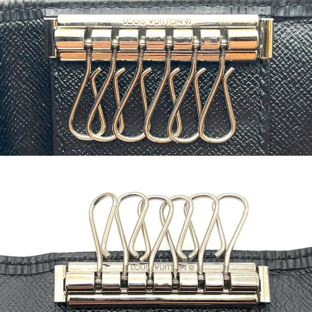 【極美品】ルイヴィトン エピ 黒 6連キーケース イニシャル無し