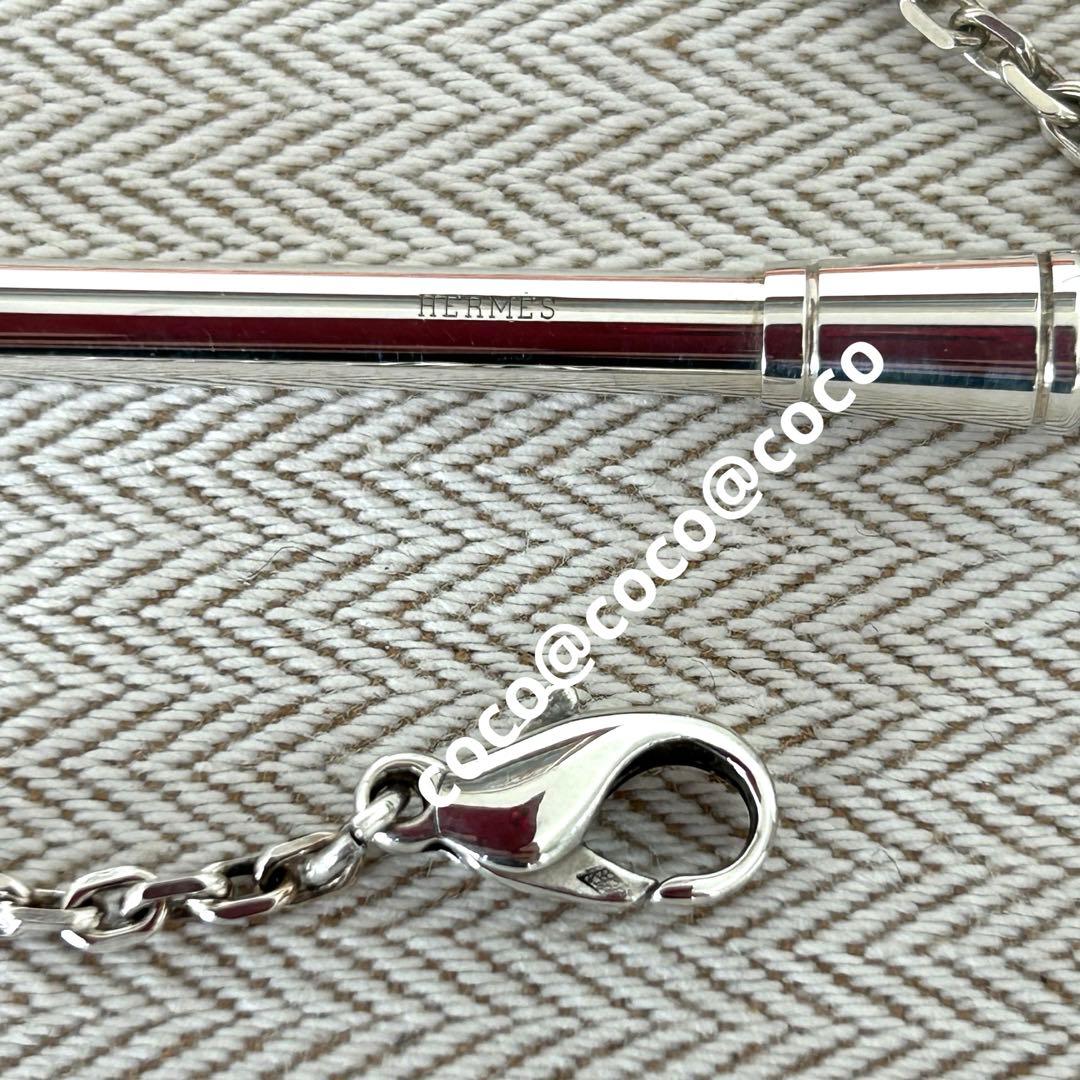 希少エルメス　チェーン付きボールペン シルバー925 美品ヴィンテージ