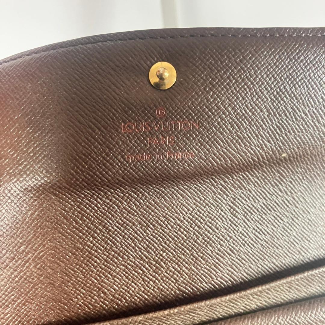 LOUIS VUITTON ポルト トレゾールエテュイパピエ ダミエ エベヌ