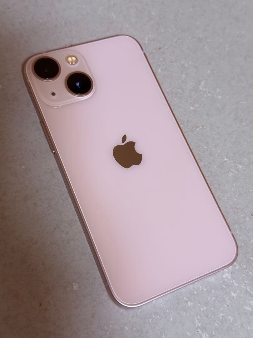 美品　iPhone13mini 256GB PINK クリアケース付き