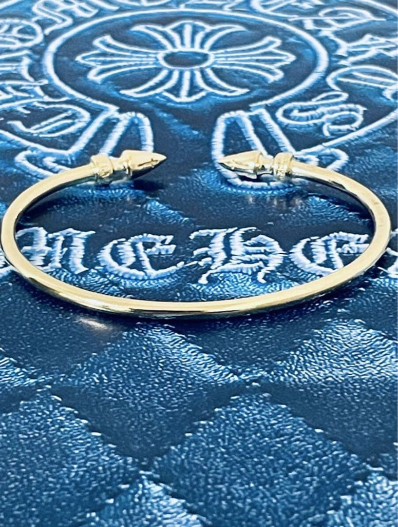 あ*様 Chrome Heartsクロムハーツ　スパイクカフバングル　22K